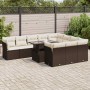 Set de sofás de jardín 11 pzas cojines ratán sintético marrón de , Conjuntos de jardín - Ref: Foro24-3326234, Precio: 780,41 ...