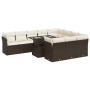 Set de sofás de jardín 11 pzas cojines ratán sintético marrón de , Conjuntos de jardín - Ref: Foro24-3326234, Precio: 780,41 ...