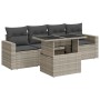 Set de sofás jardín y cojines 5 pzas ratán sintético gris claro de , Conjuntos de jardín - Ref: Foro24-3326243, Precio: 384,8...