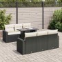 Set de sofás de jardín 7 pzas con cojines ratán sintético negro de , Conjuntos de jardín - Ref: Foro24-3326257, Precio: 503,7...