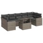 Set de sofás de jardín y cojines 8 piezas ratán sintético gris de , Conjuntos de jardín - Ref: Foro24-3326281, Precio: 538,47...