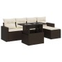 Set sofás de jardín 6 piezas y cojines ratán sintético marrón de , Conjuntos de jardín - Ref: Foro24-3326304, Precio: 432,19 ...