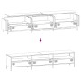 Mueble para TV acero laminado en frío negro 202x39x43,5 cm de , Muebles TV - Ref: Foro24-851346, Precio: 165,14 €, Descuento: %