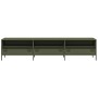 Mueble TV acero laminado en frío verde oliva 202x39x43,5 cm de , Muebles TV - Ref: Foro24-851350, Precio: 184,31 €, Descuento: %