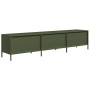 Mueble TV acero laminado en frío verde oliva 202x39x43,5 cm de , Muebles TV - Ref: Foro24-851350, Precio: 184,31 €, Descuento: %