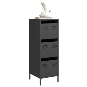 Aparador de acero negro 39x35x103,5 cm by , Sideboards - Ref: Foro24-851400, Price: 81,37 €, Discount: %