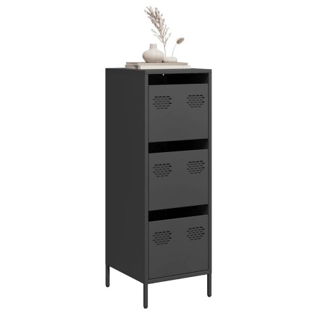 Aparador de acero negro 39x35x103,5 cm de , Aparadores - Ref: Foro24-851400, Precio: 82,32 €, Descuento: %