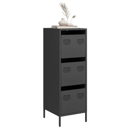 Aparador de acero negro 39x35x103,5 cm de , Aparadores - Ref: Foro24-851400, Precio: 81,37 €, Descuento: %