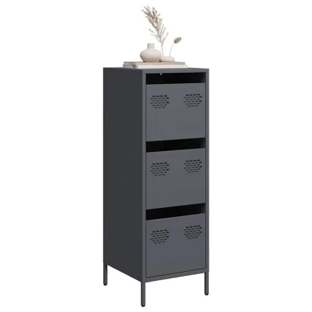 Aparador de acero gris antracita 39x35x103,5 cm de , Aparadores - Ref: Foro24-851402, Precio: 84,78 €, Descuento: %