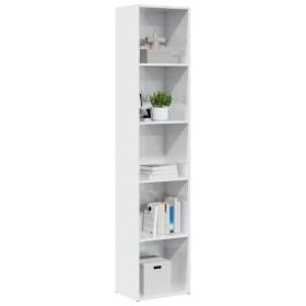 Estantería madera de ingeniería blanco brillo 40x30x189 cm de , Librerías y estanterías - Ref: Foro24-858313, Precio: 71,73 €...