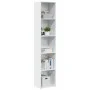 Estantería madera de ingeniería blanco brillo 40x30x189 cm de , Librerías y estanterías - Ref: Foro24-858313, Precio: 68,66 €...