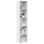 Estantería madera de ingeniería blanco brillo 40x30x189 cm de , Librerías y estanterías - Ref: Foro24-858313, Precio: 71,73 €...