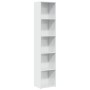Estantería madera de ingeniería blanco brillo 40x30x189 cm de , Librerías y estanterías - Ref: Foro24-858313, Precio: 71,73 €...