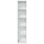 Estantería madera de ingeniería blanco brillo 40x30x189 cm de , Librerías y estanterías - Ref: Foro24-858313, Precio: 71,73 €...