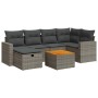 Set de sofás de jardín 7 pzas con cojines ratán sintético gris de , Conjuntos de jardín - Ref: Foro24-3325791, Precio: 451,10...
