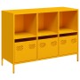Aparador acero laminado frío amarillo mostaza 101,5x39x73,5 cm de , Aparadores - Ref: Foro24-851367, Precio: 170,85 €, Descue...
