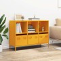 Aparador acero laminado frío amarillo mostaza 101,5x39x73,5 cm de , Aparadores - Ref: Foro24-851367, Precio: 170,85 €, Descue...