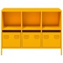 Aparador acero laminado frío amarillo mostaza 101,5x39x73,5 cm de , Aparadores - Ref: Foro24-851367, Precio: 170,85 €, Descue...