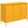 Aparador acero laminado frío amarillo mostaza 101,5x39x73,5 cm by , Sideboards - Ref: Foro24-851367, Price: 168,71 €, Discoun...