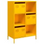 Aparador de acero amarillo mostaza 68x39x103,5 cm de , Aparadores - Ref: Foro24-851409, Precio: 180,59 €, Descuento: %