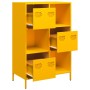 Aparador de acero amarillo mostaza 68x39x103,5 cm de , Aparadores - Ref: Foro24-851409, Precio: 180,59 €, Descuento: %