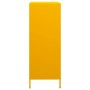 Aparador de acero amarillo mostaza 68x39x103,5 cm de , Aparadores - Ref: Foro24-851409, Precio: 180,59 €, Descuento: %