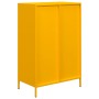 Aparador de acero amarillo mostaza 68x39x103,5 cm de , Aparadores - Ref: Foro24-851409, Precio: 180,59 €, Descuento: %