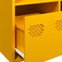Aparador de acero amarillo mostaza 68x39x103,5 cm de , Aparadores - Ref: Foro24-851409, Precio: 180,59 €, Descuento: %