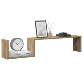 Estante de pared 2 uds madera roble artisan 100x15x20 cm de , Estantes y estanterías - Ref: Foro24-856613, Precio: 39,99 €, D...