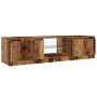 Mueble TV luces LED madera ingeniería envejecida 140x40x35,5 cm de , Muebles TV - Ref: Foro24-856349, Precio: 115,47 €, Descu...