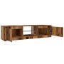 Mueble TV luces LED madera ingeniería envejecida 140x40x35,5 cm de , Muebles TV - Ref: Foro24-856349, Precio: 115,47 €, Descu...