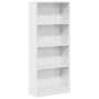 Estantería madera de ingeniería blanco brillo 60x24x143 cm de , Librerías y estanterías - Ref: Foro24-858311, Precio: 74,16 €...