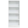 Estantería madera de ingeniería blanco brillo 60x24x143 cm de , Librerías y estanterías - Ref: Foro24-858311, Precio: 74,16 €...