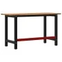 Banco de trabajo madera de roble marrón oscuro 140x60x81,5 cm by , Work tables - Ref: Foro24-3309677, Price: 189,62 €, Discou...