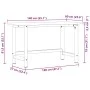 Banco de trabajo madera de roble marrón oscuro 140x60x81,5 cm by , Work tables - Ref: Foro24-3309677, Price: 189,62 €, Discou...