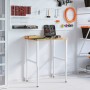 Banco de trabajo madera roble marrón claro 80x60x(71,5-98) cm de , Mesas de trabajo - Ref: Foro24-3309718, Precio: 114,68 €, ...
