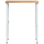 Banco de trabajo madera roble marrón claro 80x60x(71,5-98) cm de , Mesas de trabajo - Ref: Foro24-3309718, Precio: 113,24 €, ...