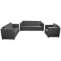 Conjunto de sofás 3 unidades tela gris oscuro de , Sofás - Ref: Foro24-274215, Precio: 1,00 €, Descuento: %