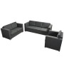 Conjunto de sofás 3 unidades tela gris oscuro de , Sofás - Ref: Foro24-274215, Precio: 1,00 €, Descuento: %