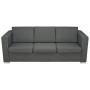 Conjunto de sofás 3 unidades tela gris oscuro de , Sofás - Ref: Foro24-274215, Precio: 1,00 €, Descuento: %