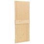 Puerta corredera con herrajes madera maciza de pino 100x210 cm de vidaXL, Puertas - Ref: Foro24-3057501, Precio: 215,65 €, De...
