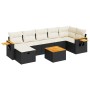 Set de sofás de jardín y cojines 8 piezas ratán sintético negro de , Conjuntos de jardín - Ref: Foro24-3325990, Precio: 474,5...