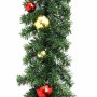 Guirnalda de Navidad decorada con bolas y luces LED 5 m en Decoración Festiva y Estacional | Comprar online en Foru.es