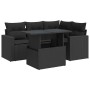 Set de muebles de jardín 5 pzas y cojines ratán sintético negro de , Conjuntos de jardín - Ref: Foro24-3326306, Precio: 414,5...