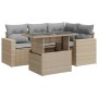 Juego de sofás jardín con cojines 5 pzas ratán sintético beige de , Conjuntos de jardín - Ref: Foro24-3326310, Precio: 419,42...
