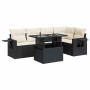 Set de sofás de jardín 6 piezas y cojines ratán sintético negro de , Conjuntos de jardín - Ref: Foro24-3326477, Precio: 429,6...