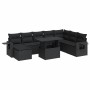 Set de sofás de jardín con cojines 9 pzas ratán sintético negro de , Conjuntos de jardín - Ref: Foro24-3326526, Precio: 621,2...
