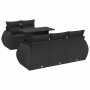 Set de sofás de jardín 6 piezas y cojines ratán sintético negro de , Conjuntos de jardín - Ref: Foro24-3326566, Precio: 486,6...