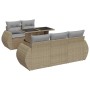 Juego de sofás jardín con cojines 6 pzas ratán sintético beige de , Conjuntos de jardín - Ref: Foro24-3326570, Precio: 510,33...