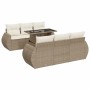 Set sofás de jardín 7 piezas y cojines ratán sintético beige de , Conjuntos de jardín - Ref: Foro24-3326579, Precio: 624,71 €...